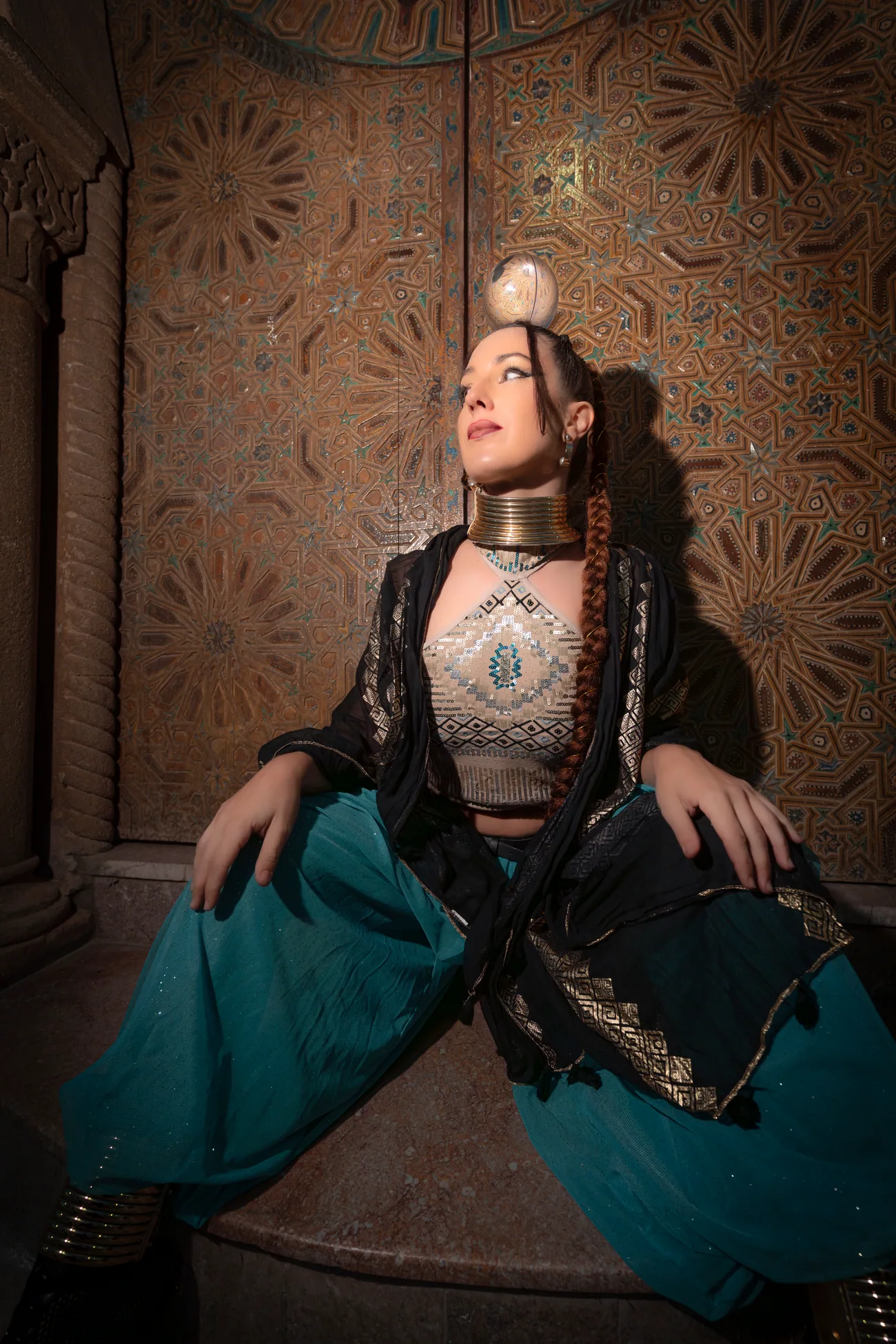 Sereia in a theatrical artist portrait
